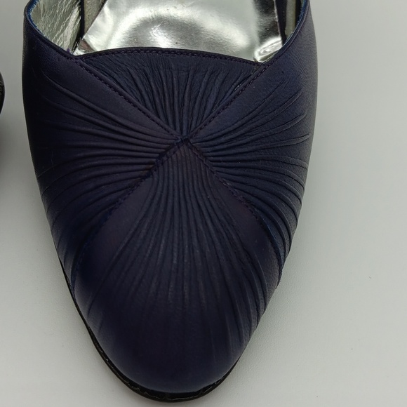 🌟 NEW IN BOX Vintage 40s Rene Caovilla Plum Pump with Box - Picture 12 of 15